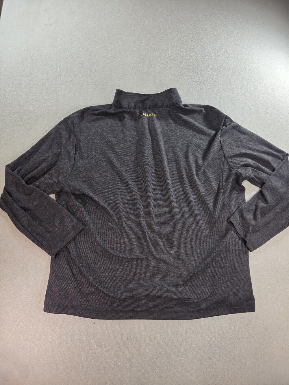 Masters Tech 1/4 Zip Mens XXL Gray Yellow Logo Augusta National - Picture 7 of 9